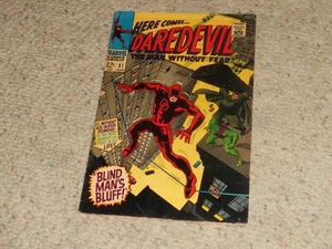 1967 Daredevil Marvel Comic Book #31 - BLIND MAN'S BLUFF - Nice Copy!!! - Bild 1 von 2