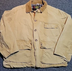 Vntg 70's Hunting Jacket Sz44 Men's MED Duck Trap Chore Coat USA Canvas - Picture 1 of 17