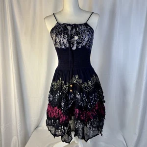 Fashion Terminal Dress Women’s Free Size (S-L) Tie Dyed Blue Pink White - Picture 1 of 5