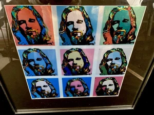 ••The Dude Warhol-Style Framed Metallic Art Print by Chuck Hamilton Big Lebowski - Bild 1 von 7