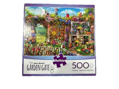 Buffalo Games Garden Gate Puzzle, 500 Piece All Pieces Complete!!!  Great Shape! - Image 1 of 4