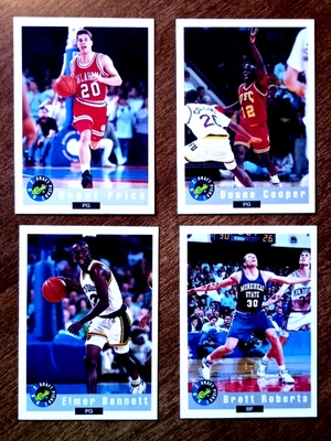 1992 Classic Draft Picks Bennett, Roberts, Cooper, Price Rookie Basketball Cards - Image 1 of 2