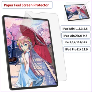 Screen Protector Paper Feel For iPad 2/3/4,Air/Air2/9.7/10.5/Pro 11/12.9/Mini - Picture 1 of 11