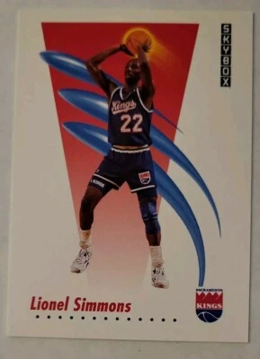 Lionel Simmons #250 1991-92 SkyBox fb300 - Image 1 of 2