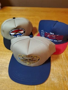 Vintage NRA Trucker Hat Lot Second Amendment Task Force American Flag Eagle - Picture 1 of 5
