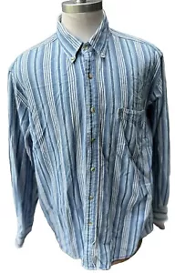 Camisa de vestir Fieldmaster color rayas abotonadas para hombre XL mangas largas - Imagen 1 de 7