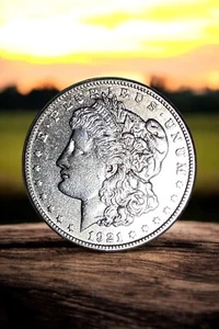 1921-S Morgan Silver Dollar About Uncirculated Proof-Like Cartwheel Luster - Bild 1 von 2
