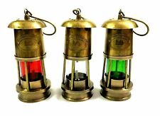 Lamp Set of 3 Antique Brass Lamp Vintage Nautical Ship Boat Light Lantern Lamp