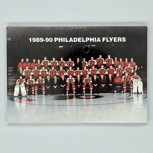 Philadelphia Flyers NHL Team Photo 1989-90 Set Postales Sellado RARO (Totalmente Nuevo) - Imagen 1 de 2