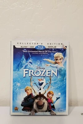Disney’s Frozen Blu-ray DVD Collectors Edition 2014 Widescreen, Slip Cover Foto 1 de 4