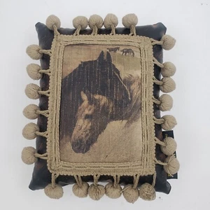 PULVERMACHER DESIGNS New York City Mini Pillow HORSES Approx 8"x10" Seam Repair - Picture 1 of 13