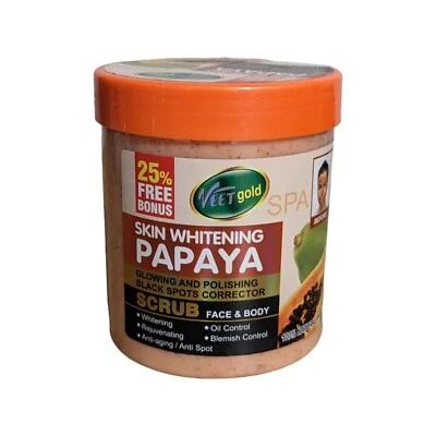 Veet Gold Papaya Face and Body Scrub 500g - Image 1 of 4