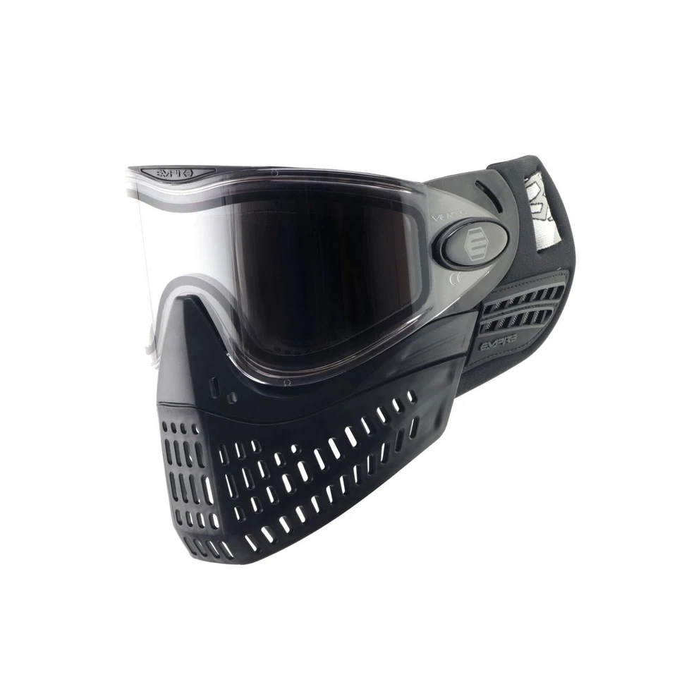 Empire E-Vent Paintball Mask w/ Clear Thermal Lens - All Black (21618)