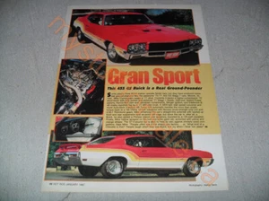 Buick 455 1971 anuncio/artículo Grand Sport - Imagen 1 de 1