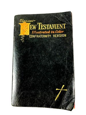 New Testament Confraternity Version 1952 Illustrated Vintage Catholic - Image 1 of 4