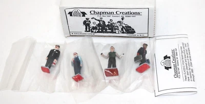 Chapman Creations Railroad Crew Figure Set O Scale Hand Painted in NH USA NIB - Image 1 of 3