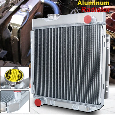 3 Rows Aluminum Radiator For1960-1966 Ford Mustang Falcon Ranchero Comet V8 AT Foto 1 de 4