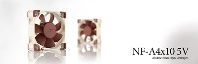 2 x Pack Noctua NF-A4x10 5V 40mm x 10mm Low Noise PC Case Fan 4500 RPM, 17.9 dBA - Image 1 of 4