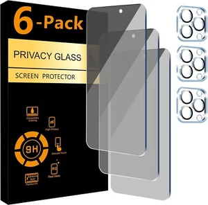6 pack ScreenTempered Glass Privacy Camera Protector for iphone - Photo 1 sur 7