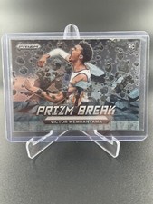 Victor Wembanyama 2023-24 Prizm Draft Picks Silver Prizm Break SSP Rookie #1 RC