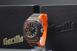 [ w/Box, Paper ] GORILLA Fastback Hugger Orange FBY9.1 AT Men's Watch From JAPAN - Picture 1 of 13