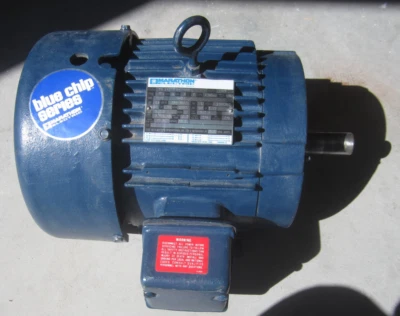 MARATHON 1.5 HP 3 PHASE BLUE CHIP MOTOR   230/460 VOLT  1175 RPM 182T NOS - Image 1 of 4