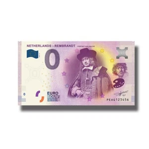 Billete de 0 euros recuerdo Países Bajos 2019-4 PEAG Rembrandt billete de euro - Imagen 1 de 1