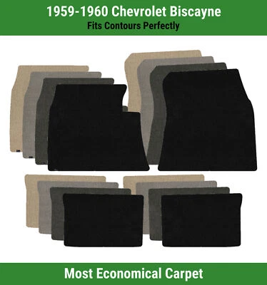 Alfombrillas Lloyd Velourtex fila delantera y trasera para Chevrolet Biscayne 1959-1960  Foto 1 de 4
