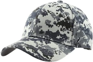 Bright Green, White Tactical Camo Baseball Cap,Army Military Hunting Fishing Men - Picture 1 of 2