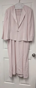 Damen Übergröße hellrosa festliches Anzugkleid, Anzugmantel & Kleid Set - Bild 1 von 21