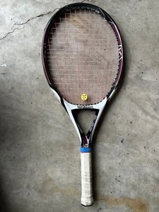 VGC Wilson (K) FACTOR (K) ZERO 4 1/4 NEW STRING JET Poly/Gosen + Grip Doubles - Picture 1 of 22