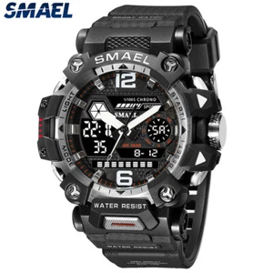 SMAEL Men Sports Watch LED Quartz Stopwatch Boys Digital Electronic Wristwatch - Picture 1 of 29