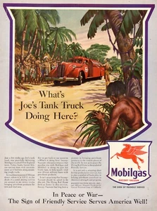 1945 WW2 AD Joe's MOBILGAS Tank Truck now in African Jungle! 012625 - Picture 1 of 1