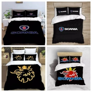 Neu Scania Bettbezug Bettwäsche Set Kissenbezüge 135x200 200x200 Geschenk - Bild 1 von 6