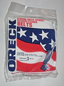 Oreck Vacuum Cleaner Belts For Upright Models # 010-0804 Genuine 3 Pack~Sealed - Picture 1 of 2