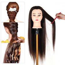 24'' Manikin Head Braiding Hair Styling Practice & 30% Human Hair Mannequin Head
