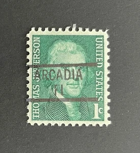 Arcadia, Florida Type 839 Precancel - 1 cent Jefferson - U.S. #1278 - FL - Picture 1 of 1