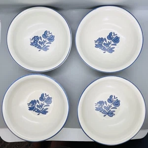 Pfaltzgraff Yorktowne 6" Stoneware Soup Cereal Bowls Set of 4 VTG PLEASE READ - Picture 1 of 6
