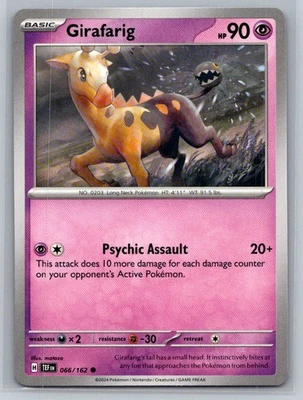 Girafarig #066/162 SV05: Temporal Forces Common - Pokemon Cards D76 - Image 1 of 2
