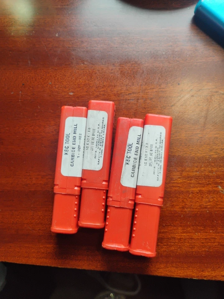 Карбидная концевая фреза Kbc 1/2x1/2x1x3 2 флейты Brite совершенно новая США - Изображение 1 из 3