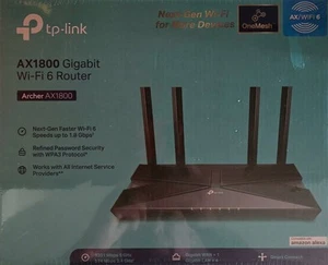 TP LINK AX1800 4-stream Dual Band WiFi 6 Router - Picture 1 of 5