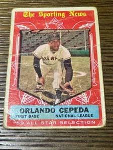1959 Topps - High # Orlando Cepeda #553 - Free Shipping - Picture 1 of 2