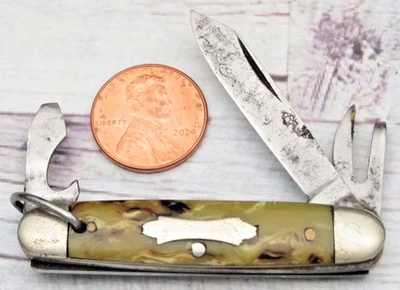 Antique 1920's - 30's Era Unmarked (Colonial) Miniature Scout Utility Knife RARE - Image 1 of 4