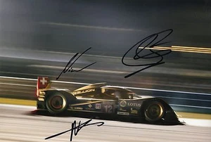 Le Mans Nicolas Prost, Nick Heidfeld & Neel Jani Hand Signed Photo 12x18" C - Picture 1 of 1
