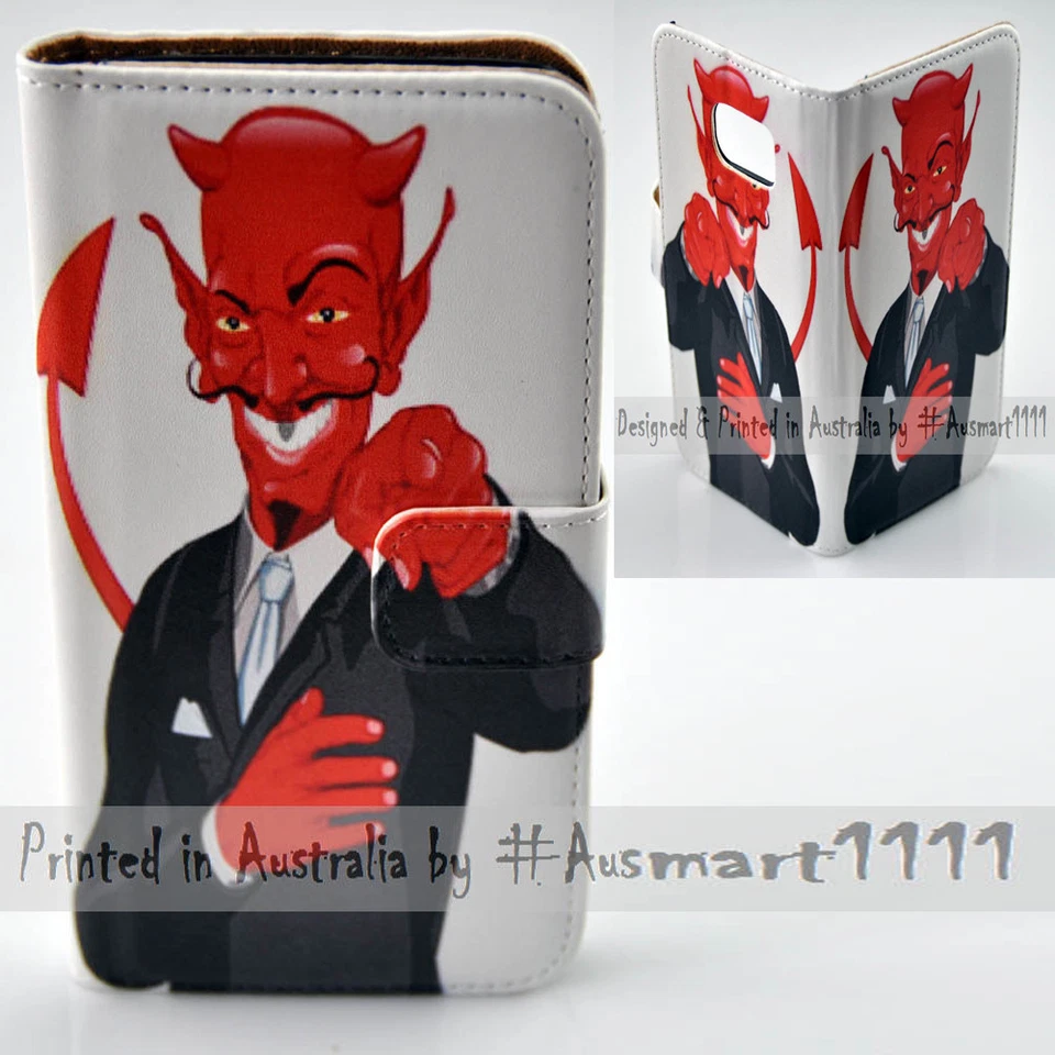 For Google Pixel Series Mobile Phone - Mr Devil Print Flip Case Phone Cover - Image 1 of 1