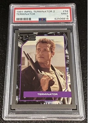PSA 9 1991 Impel Terminator 2 Arnold Schwarzenegger Card #34 T2 Mint 90s Movie - Image 1 of 2