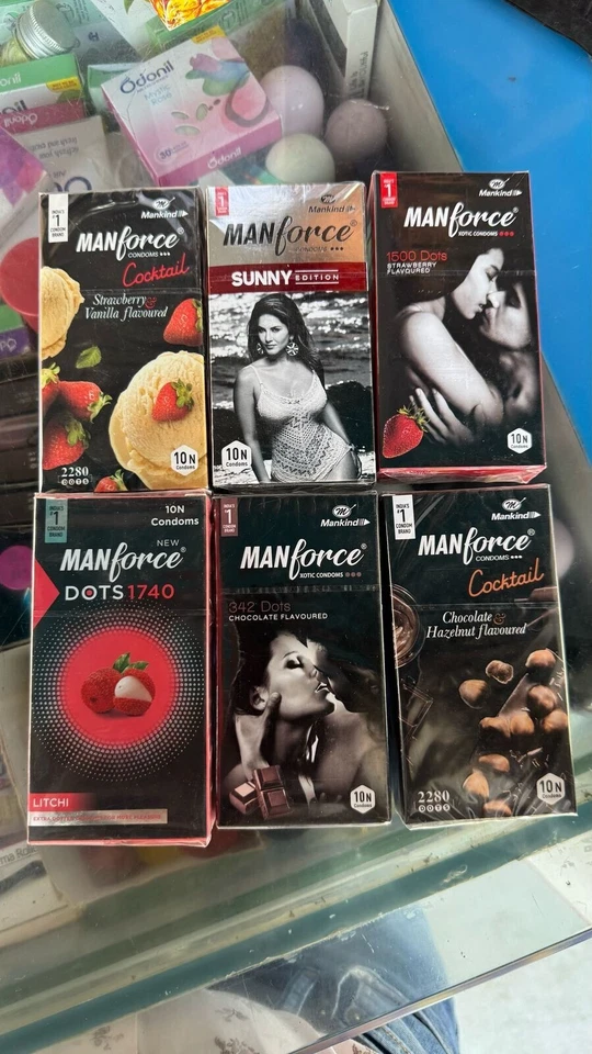 Juego de condones Manforce Mix de 6 x 10ps cada uno = 60 condones en total Foto 1 de 4