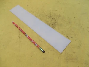 NATURAL UHMW BAR machinable plastic flat sheet stock 1/8" x 2" x 12" TIVAR 1000 - Picture 1 of 3