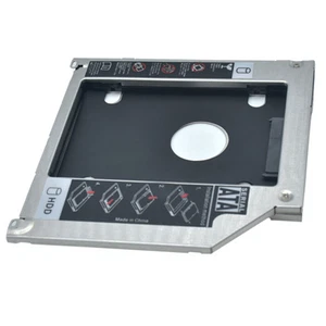 1x2,5"/12,7mm Festplatten SATA 2nd HDD Caddy SSD Einbaurahmen für Laptop CD/DVD - Bild 1 von 8