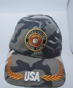  USA Marine Corps Hat Mens Camo Adjustable X3 - Picture 1 of 7